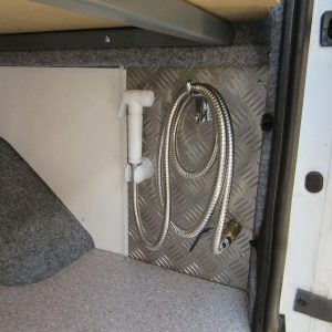 Carpet roof lining.