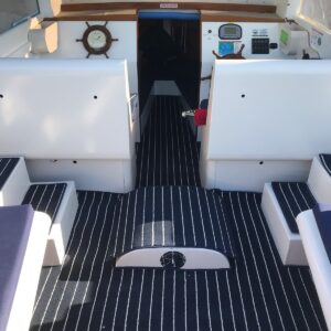 Colour Navy Gream Marine Carpet Teak