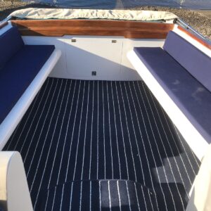 Navy Cream Marine Carpet teak