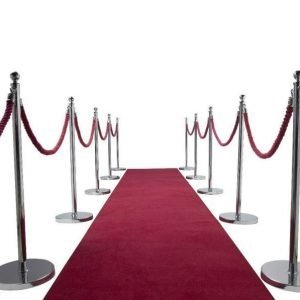 A very durable red carpet runner.