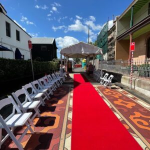 Red Carpet Runner at the Museum Of Clothing Victoria