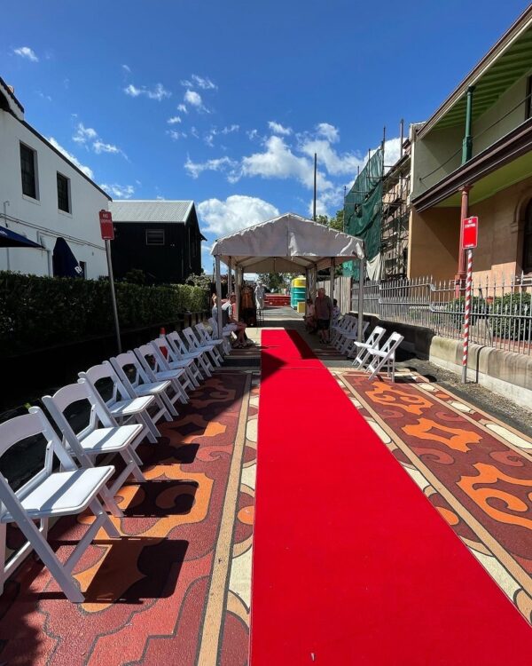 Red Carpet Runner at the Museum Of Clothing Victoria