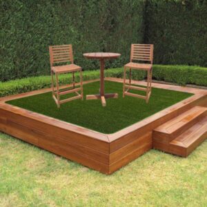 Grass mats designed to replicate a real lawn