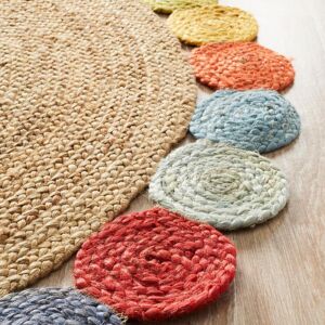Miss Daisy Jute Rug Multi, Natural