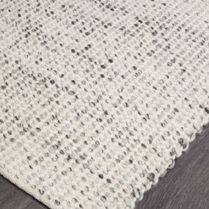 Natural Double Sided | Wool Area Rug | Colour Grey Natural