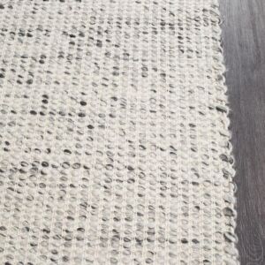 Natural Double Sided | Wool Area Rug | Colour Grey Natural