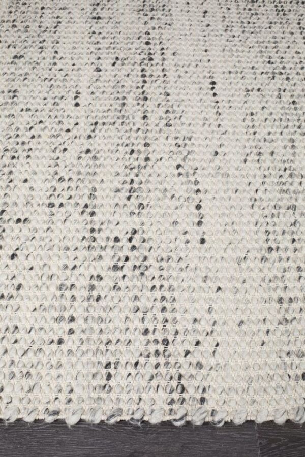 Natural Double Sided | Wool Area Rug | Colour Grey Natural