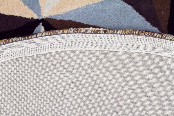 Blue Crystal Designer Wool Blue Rug