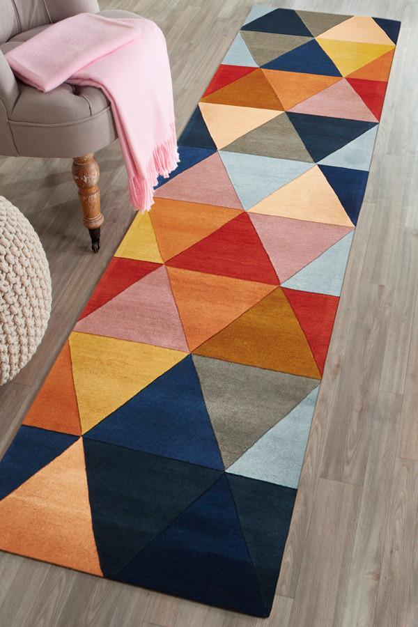 Multi Pure Wool Furniture Rug
