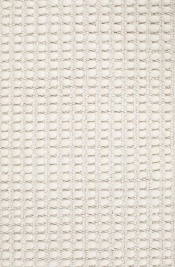Natural Double Sided Wool Area Rug | Colour White Natural