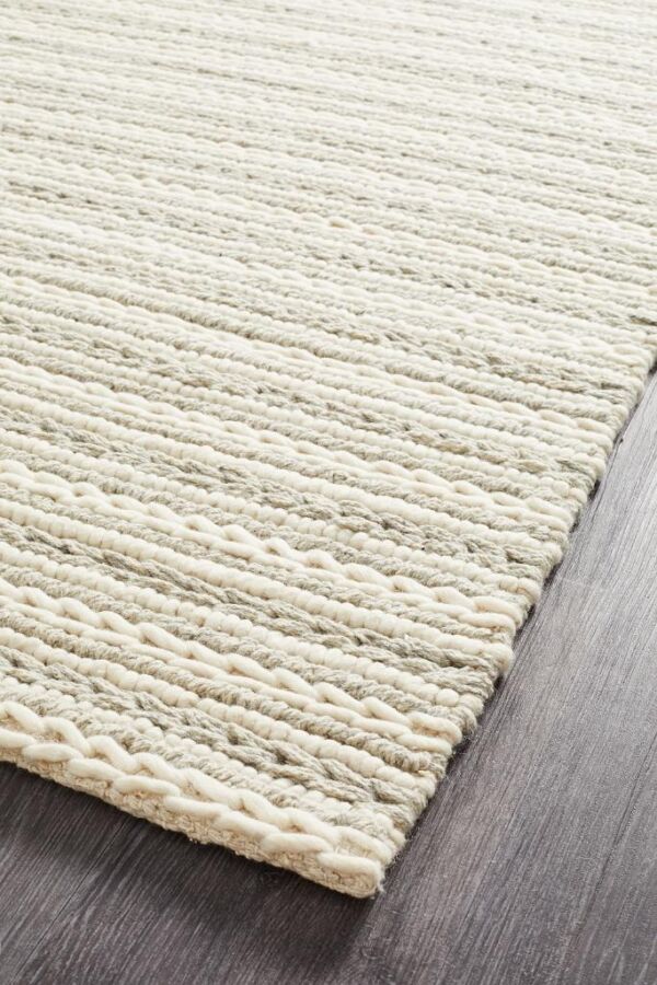Hellena Braied Felted Wool Rug Side Profile