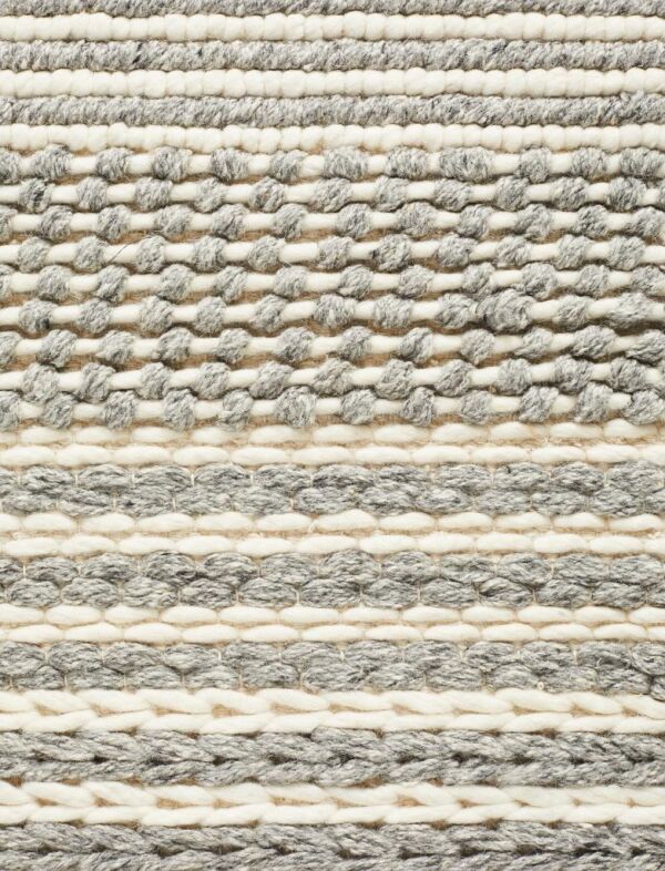 Silver Hellena Braided Silver Felted Wool Rug