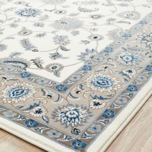 Classic White With Beige Border Rug