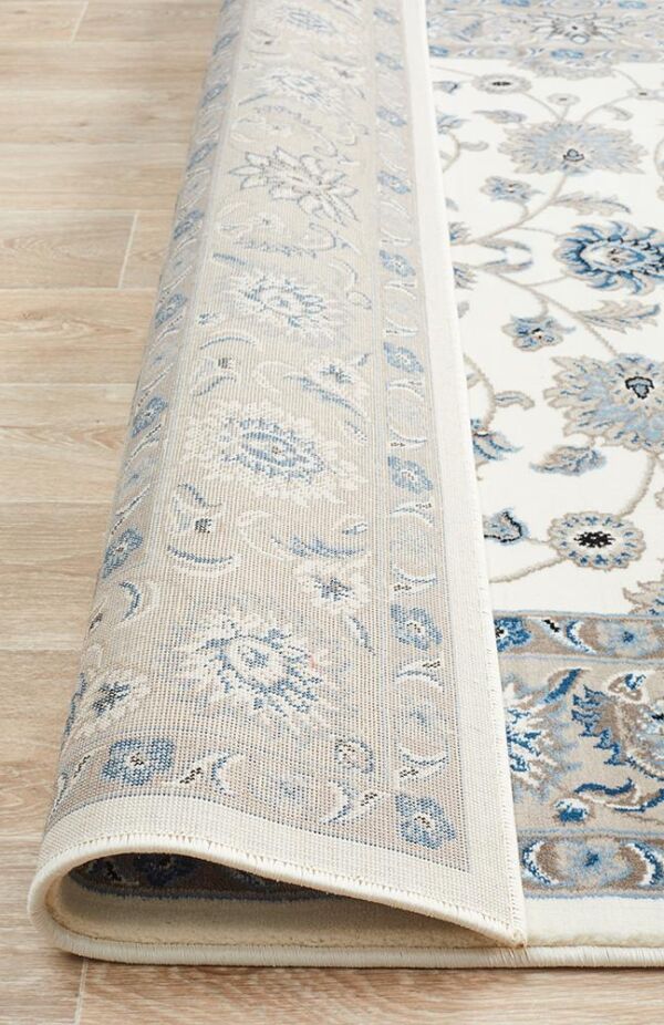 Classic White With Beige Border Rug