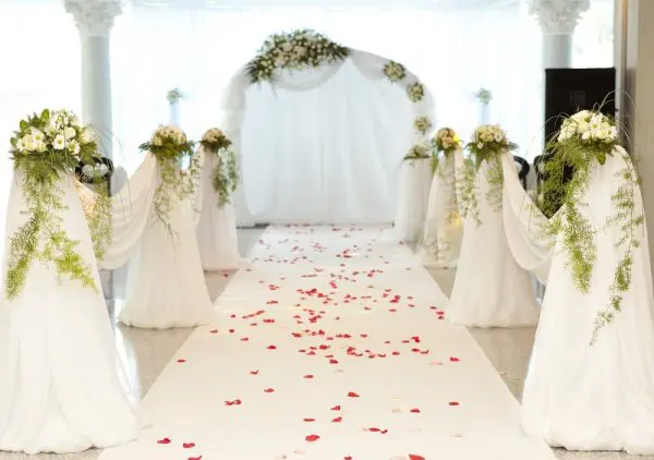 White Wedding Runners Event Runner White Aisle Runner