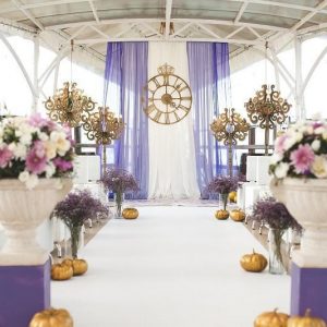 Complimenting any ceremony decorations.