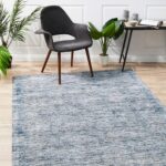 Cloud Indigo Cotton Rayon Rug