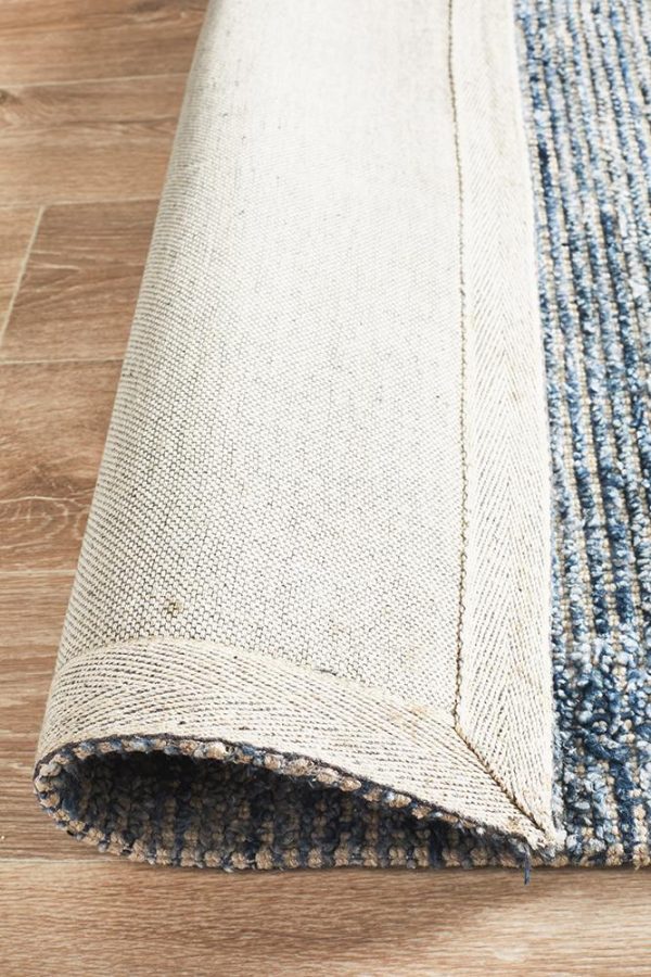 Cloud Indigo Cotton Rayon Rug