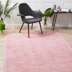 Cloud Rose Cotton Rayon Rug