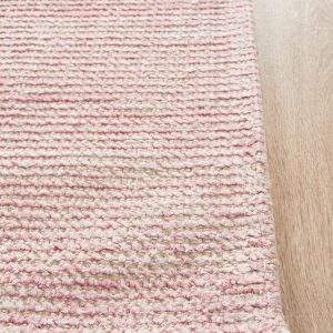 Cloud Rose Cotton Rayon Rug