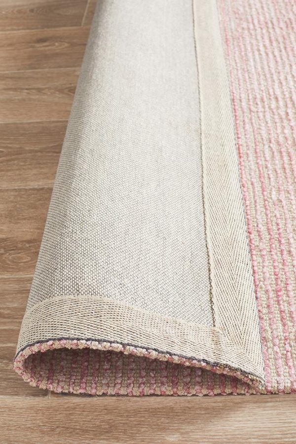 Cloud Rose Cotton Rayon Rug