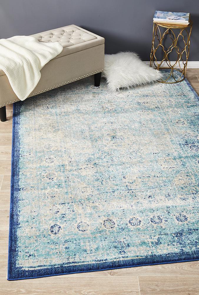 Stunning Designer Furniture Rug | Carpet Capers | Blue Colours