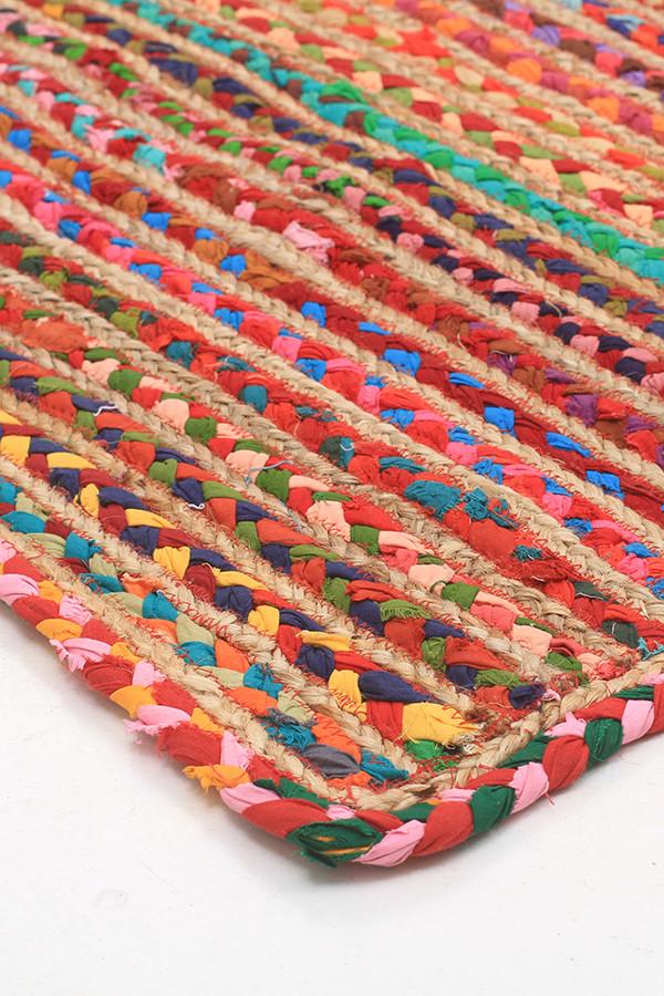 Expo Jute | Cotton Rug Close Up Profile