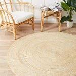 Round Jute Natural Rug