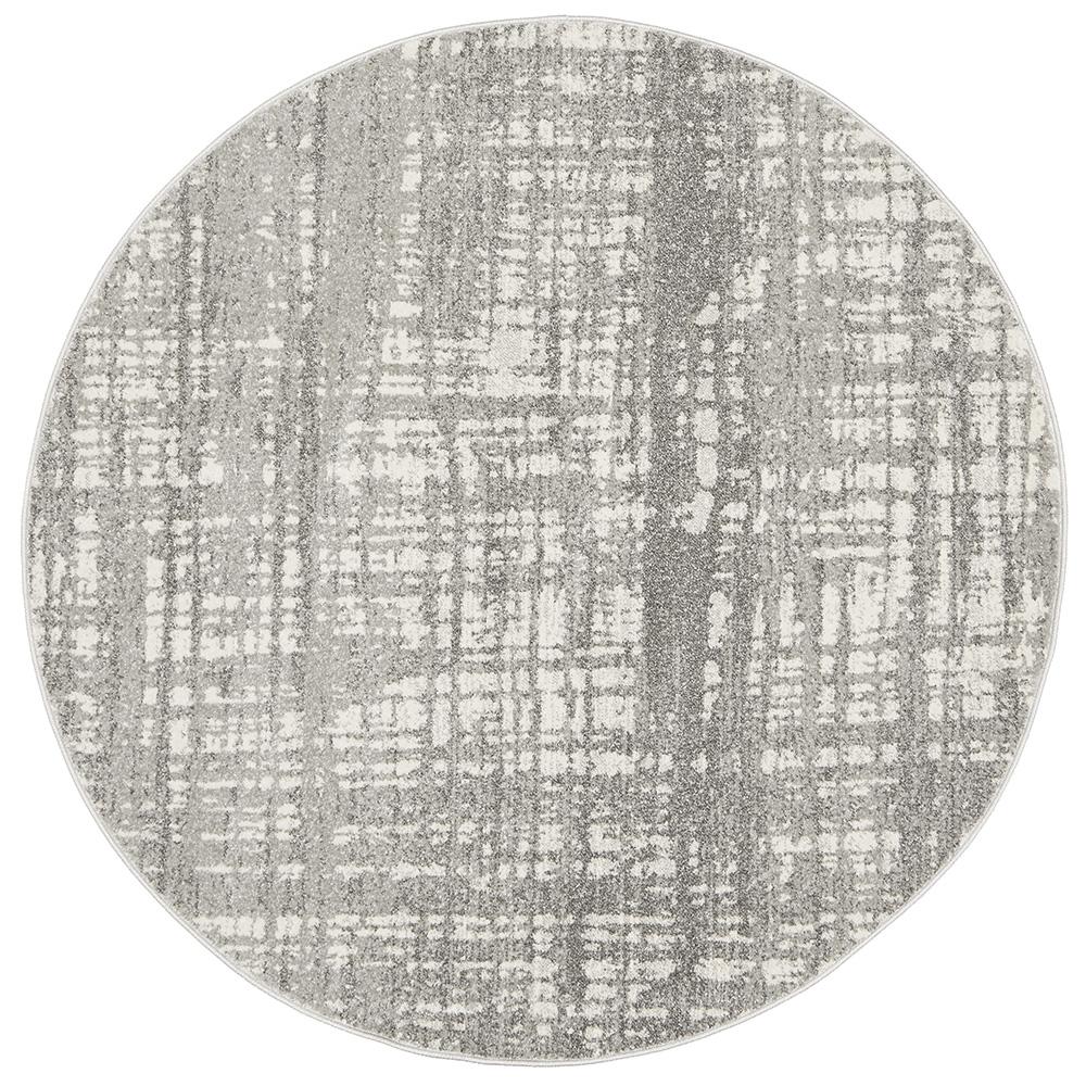 Abstract Rug | Colour Silver Grey | Carpet Capers