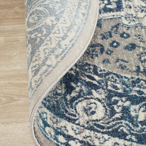 Area Rug backing of round rug