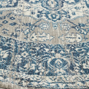 Area Rug close up side of round