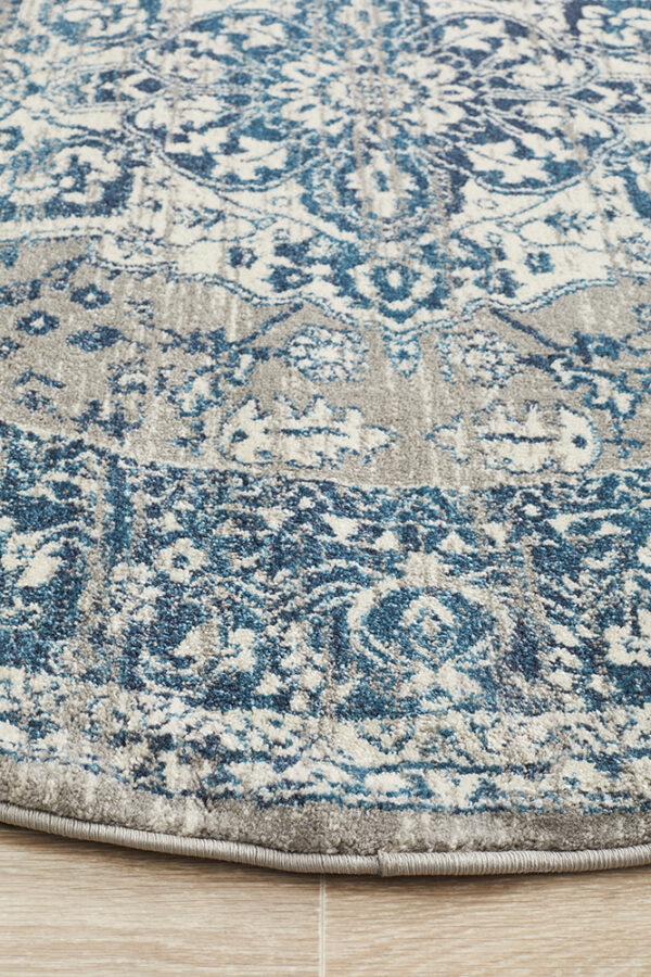 Area Rug close up side of round