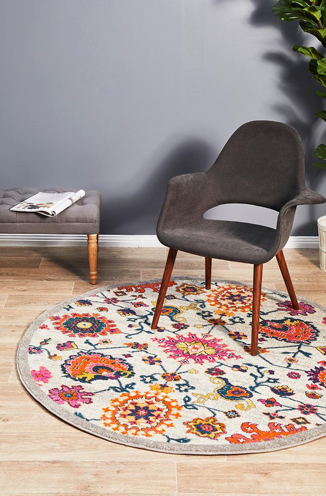 Integrative Visual Rug Visual Rug | Carpet Capers | Geometric And Floral Motifs