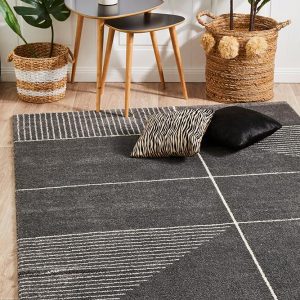 Charcoal Soft Dense Rug