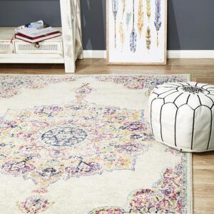 Bone Colour Furniture Rug