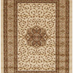 Classic Pattern Ivory Floor Rug