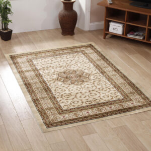 Classic Pattern Ivory Floor Rug