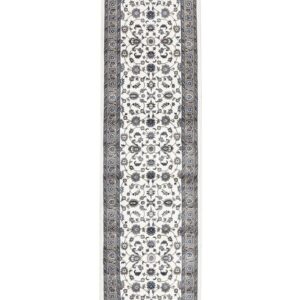 Classic White With Beige Border Rug Hall Runner