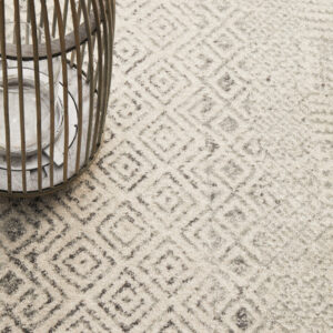 Diamond Grey Transitional Rug close up