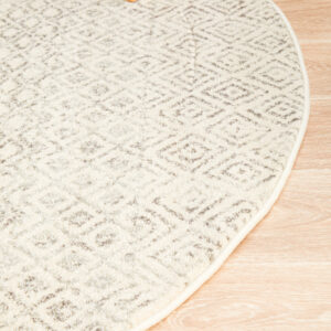 Diamond Grey Transitional Rug round view