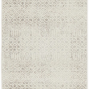Diamond Grey Transitional Rug runner full view