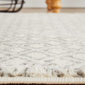 Diamond Grey Transitional Rug runner side