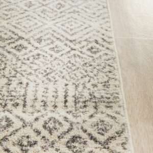 Diamond Grey Transitional Rug side of runner