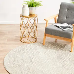 Diamond Grey Transitional Rug sitting area