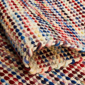 Double Sided Wool Area Rug Backing View