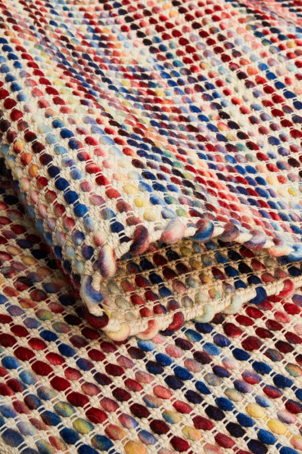 Double Sided Wool Area Rug Backing View