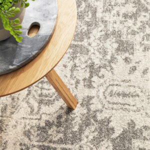 Dream White Silver Rug