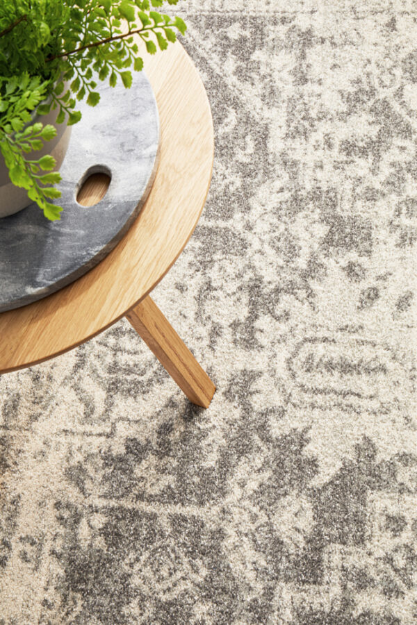 Dream White Silver Rug
