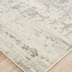 Dream White Silver Rug