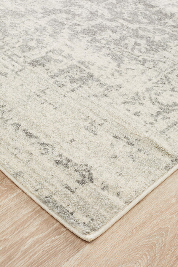 Dream White Silver Rug